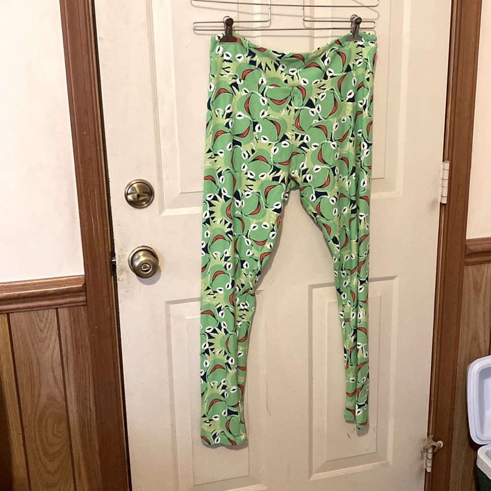 LuLaRue Disney Kermit Leggings T & C NWOT
